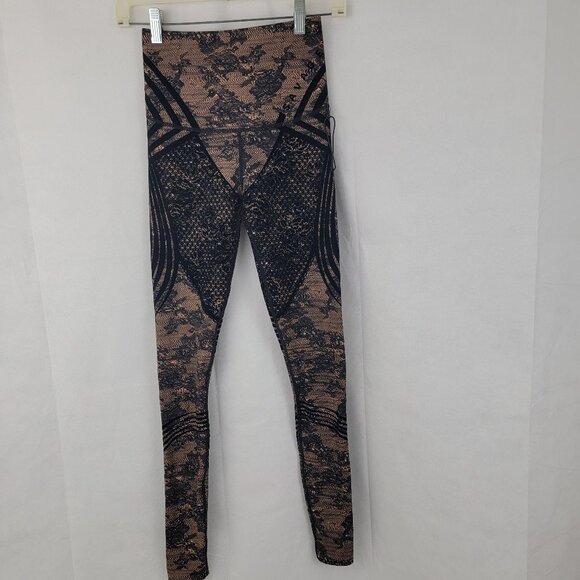 SAVAGE x FENTY Womens SMALL Special FX High-Waist Legging Black Lace - Picture 1 of 14